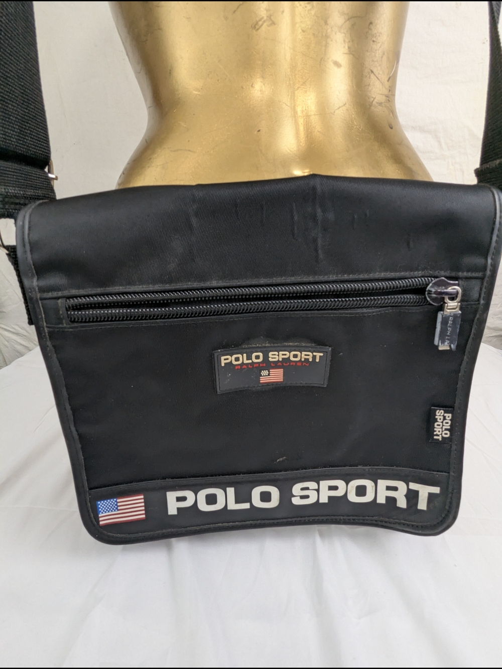 Polo by Ralph Lauren Men's Black Crossbody Shoulder Bag by Ralph Lauren